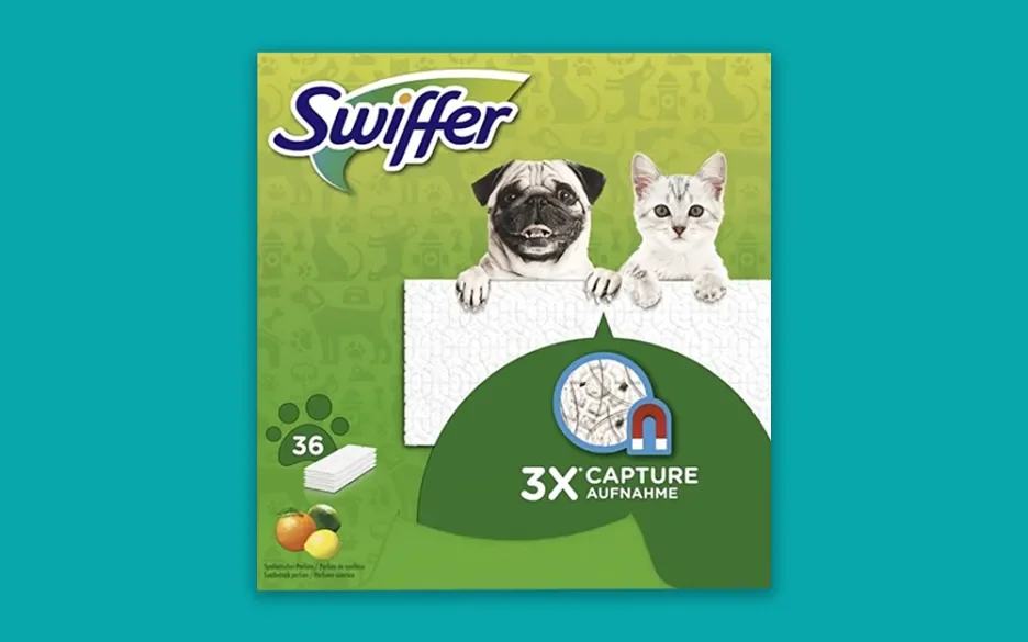 Swiffer stopt met reclames met kortsnuitige honden